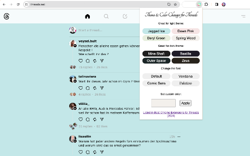 Theme & Color Changer for Threads screenshot