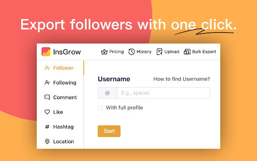 InsGrow - Follower Insights & Export for IG screenshot