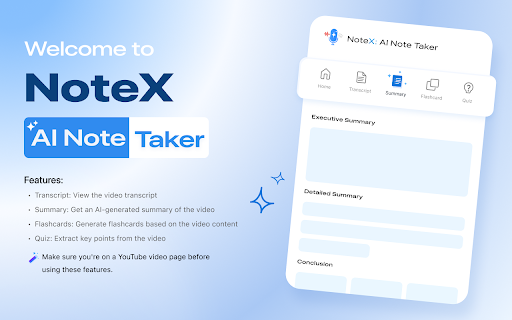 NoteX AI Note Taker screenshot