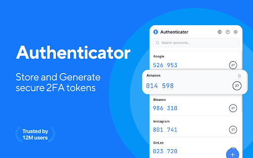 2FA Authenticator screenshot