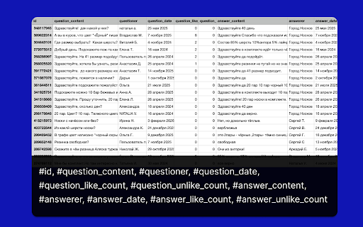 Ozon Reviews Scraper - Extract Ozon Reviews & Questions to CSV screenshot