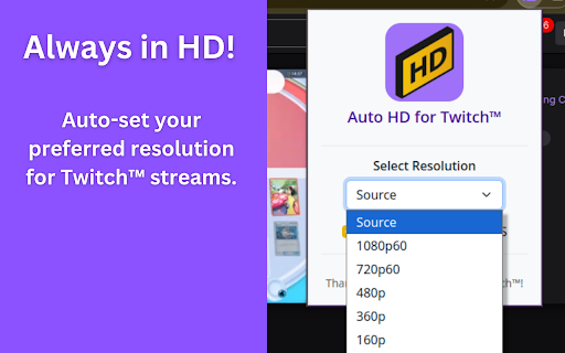 AutoHD for Twitch™ screenshot