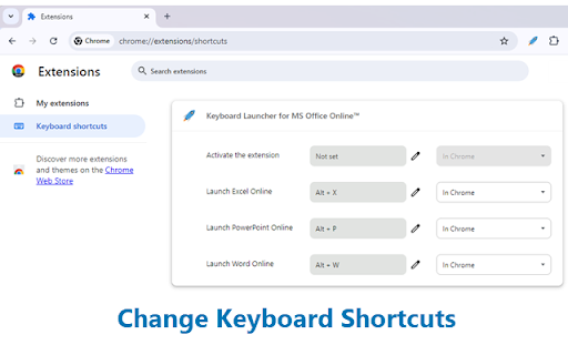 Keyboard Launcher for MS Office Online™ screenshot