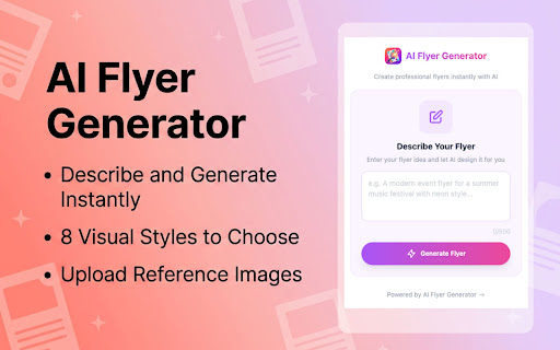 AI Flyer Generator - Instant Design Tool screenshot