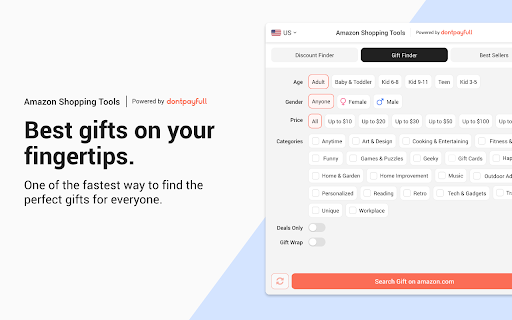 Amazon Shopping Tools screenshot