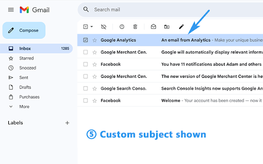 Change Subject Line for Gmail screenshot