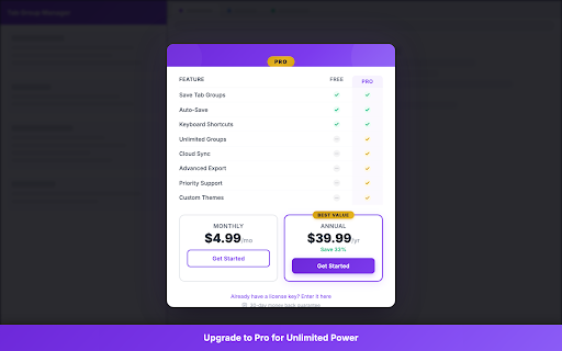 Tab Group Manager by Zovo - Save Groups Across Sessions screenshot