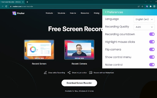 Free Screen Recorder by Vmaker AI screenshot