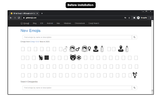 Twemoji for Chrome screenshot