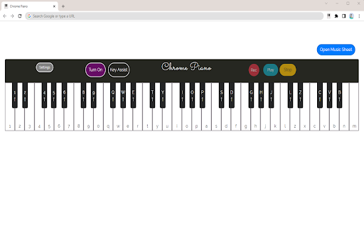 Chrome Piano screenshot