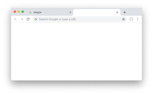 Empty New Tab Page screenshot