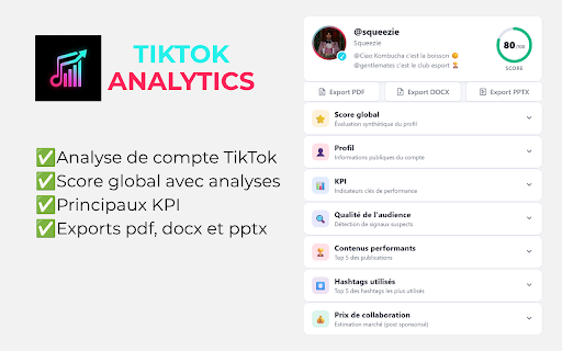 TikTok Analytics screenshot