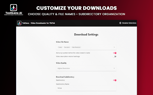 TokSave - Video Downloader for TikTok screenshot