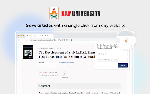 DAV University, Jalandhar Library screenshot