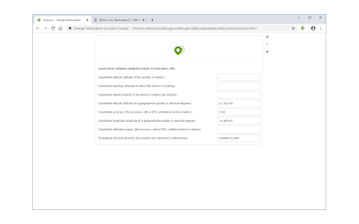 Change Geolocation (Location Guard) screenshot