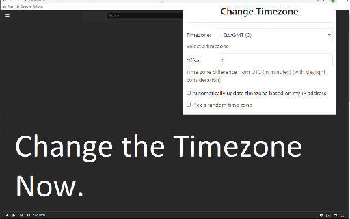 Change Timezone for Google Chrome™ screenshot