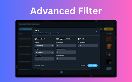 Twitter Bookmarks Downloader - Export X Bookmarks screenshot