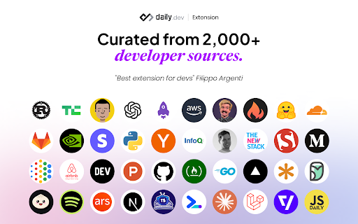 daily.dev | Developer News Done Right, in Every New Tab screenshot