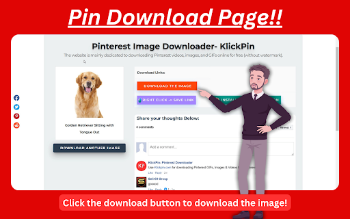 Pinterest Video Downloader - KlickPin screenshot