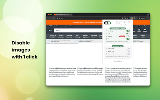SEO Toggle - An SEO Testing Extension screenshot