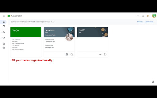 GCTD: Google Classroom To Do List screenshot