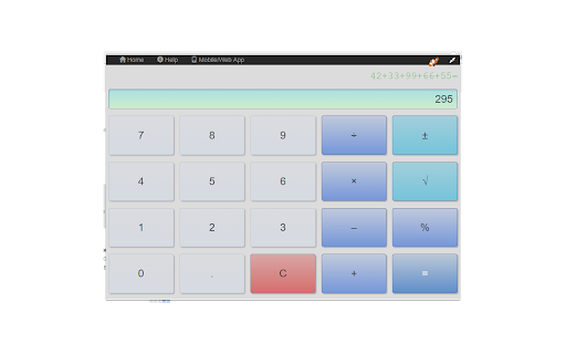 Calculator screenshot