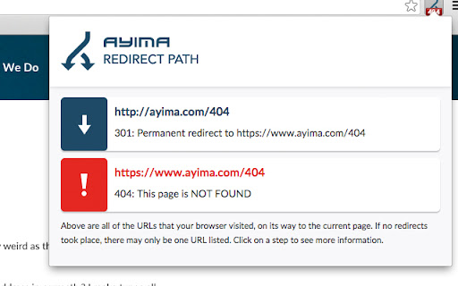 Redirect Path screenshot