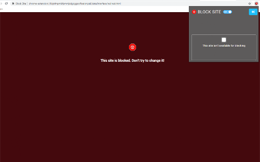 Block Site screenshot