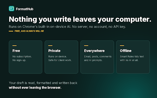 FormatHub - Email, Post, Comment screenshot
