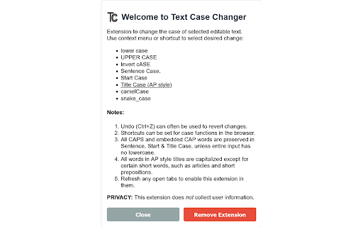 Text Case Changer screenshot
