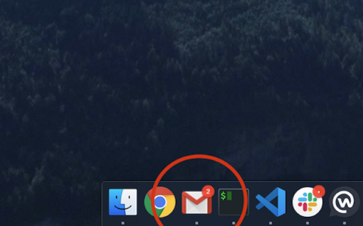 Gmail app badge notification screenshot