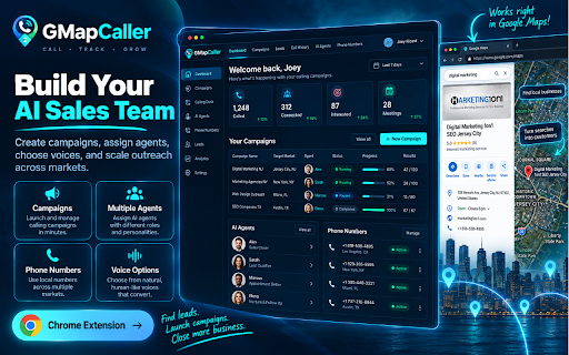 GMap Caller — CRM & AI Calling for Maps screenshot
