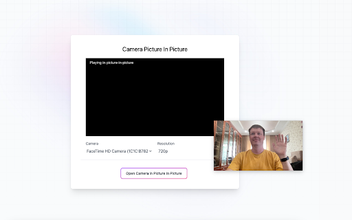 Camera Picture In Picture (PIP Overlay) screenshot