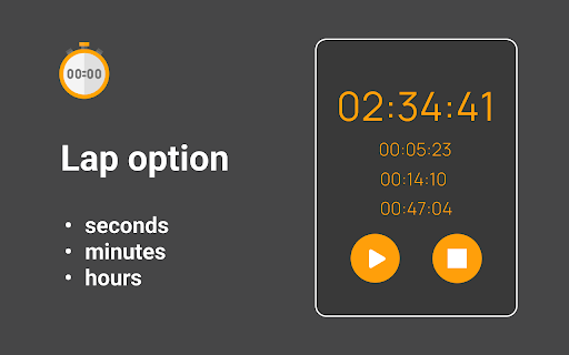 Stopwatch app screenshot