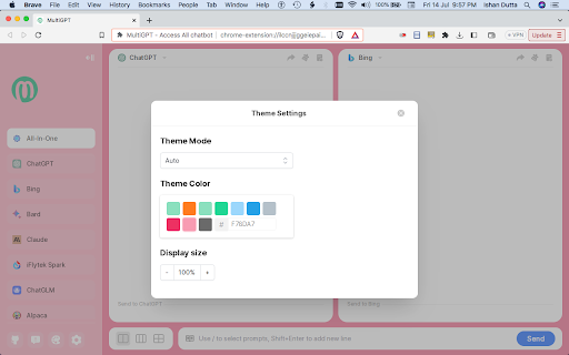 MultiGPT - Access All chatbots at once screenshot