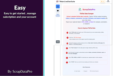 TikTok Scraper : Scrape TikTok FYP , comments , livechats and more screenshot