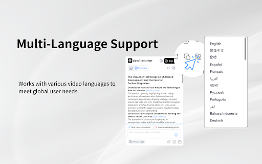 YouTube Transcript & Summary Generator with ChatGPT & Gemini screenshot