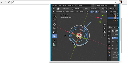 Blender 3D creation suite screenshot