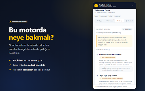 Araç Data Merkezi — Sahibinden Araç Değerleme ve Hasar Analizi screenshot