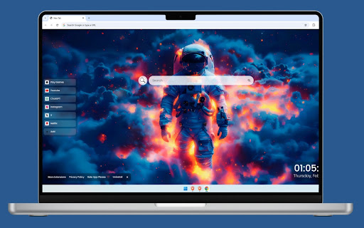 Astronaut in Clouds Live Wallpaper screenshot