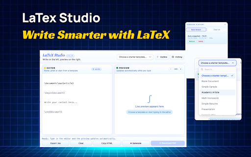 LaTeX Studio screenshot