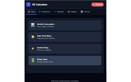 Electrical Engineering Calculator screenshot