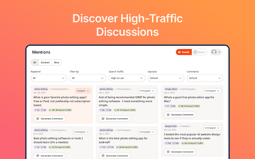 RedCom.ai - Convert Reddit & Quora Traffic Into Customers screenshot