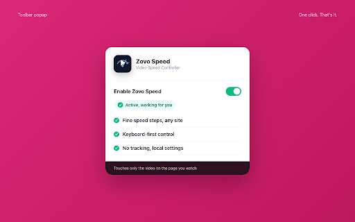Zovo Speed - Video Speed Controller screenshot