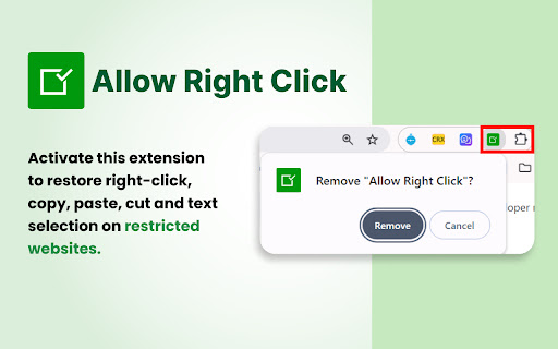 Allow Right Click screenshot