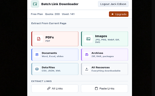 Batch Link Downloader screenshot