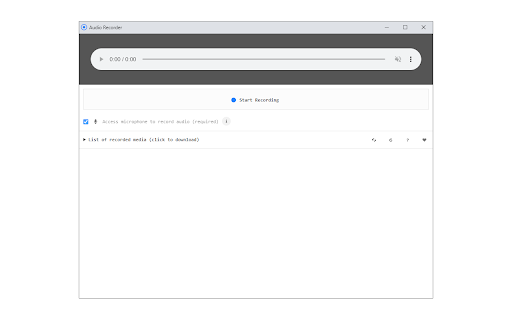 Audio Recorder screenshot