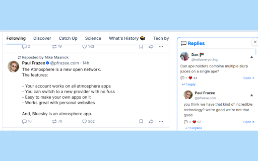 Bluesky Comments Reader screenshot