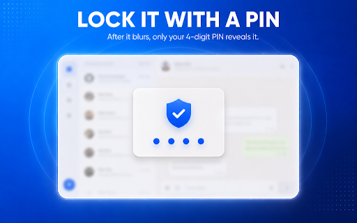 Privacy Extension for WhatsApp Web: Lock & Blur screenshot