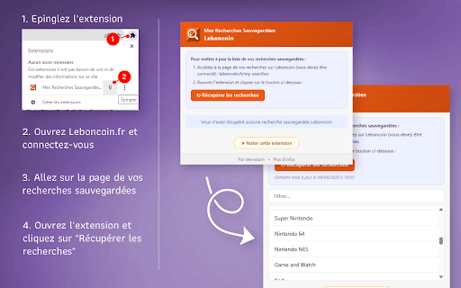 Mes Recherches Sauvegardées Leboncoin screenshot
